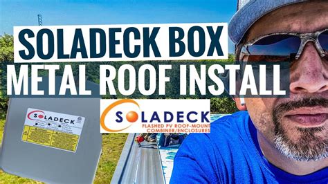 installing a combiner box on metal roof|Installing the Combiner Box .